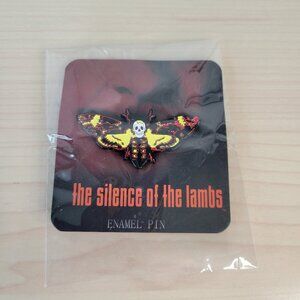Loot Fright SILENCE OF THE LAMBS Skull Death's Head Moth Enamel Pin NEW Horror